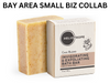 Close-up of Heliotrope SF all-natural exfoliating bath bars showing texture and essential oil scent bars