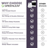 Organic bamboo fitted sheet with 18-inch deep pockets on a thick mattress