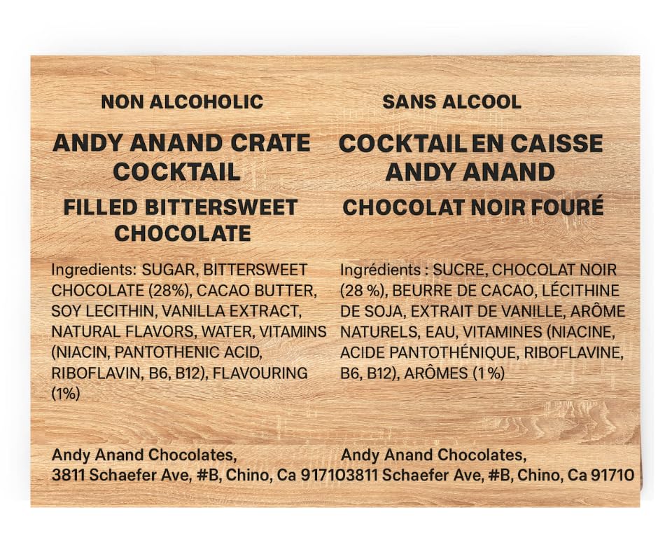 European Cocktail Flavored Chocolate Bottles | 18-Piece Vegan & Gluten-Free Collection