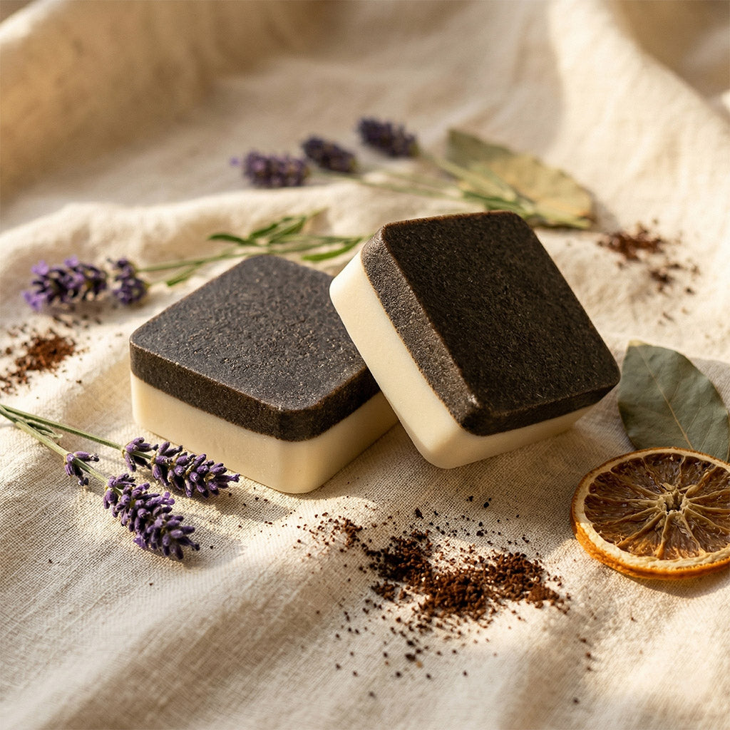 Double Shot 2-Pack | Upcycled Coffee Exfoliating Soap Set by 2nd Ground