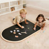 Tiny Land Double-Sided Magnetic Chalkboard Easel for Kids