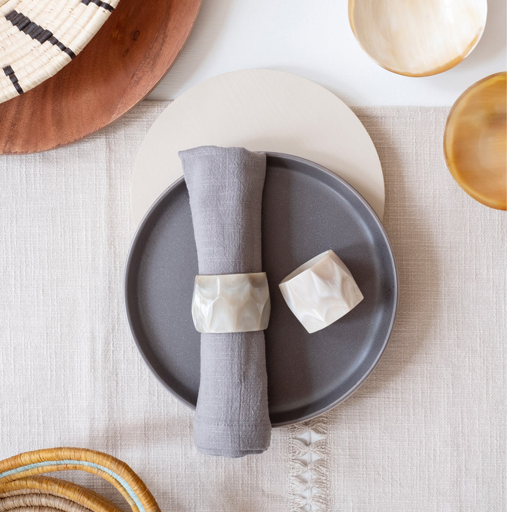 Geometric Napkin Rings