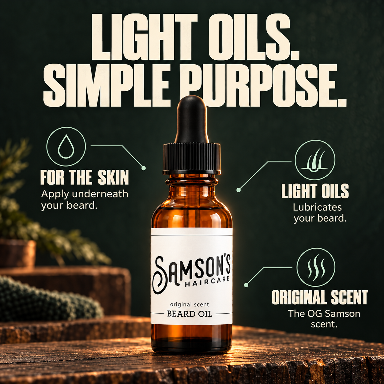 Samson's Beard Oil – Moisturising & Softening with Natural Oils