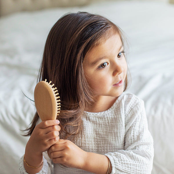 ✨ Grow Hair-itage Habits: Green Sprouts Learning Brush & Comb (Bamboo, Gentle, Toddler Independence)