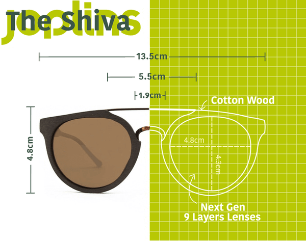 The Shiva - Wooden Sunglasses