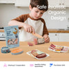Organic Wooden Meat & Seafood Play Food Set for Kids
