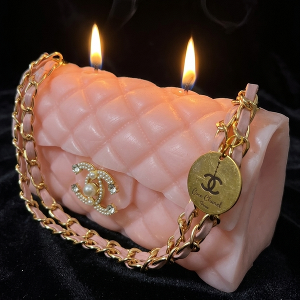 The Rose Classic Couture luxury rose candle styled as a home décor piece