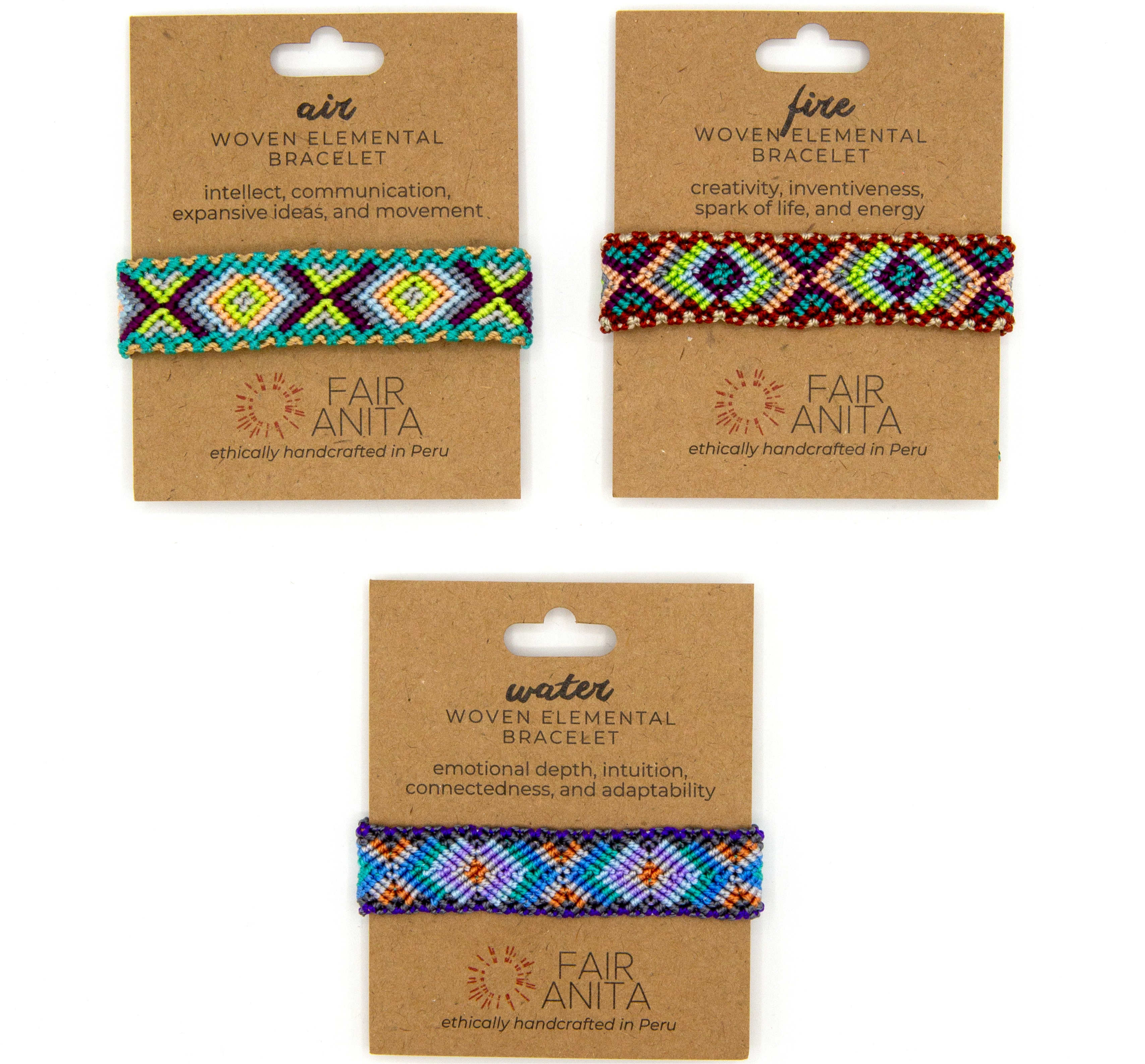 Elemental Woven Bracelet | Hand Knotted Fair Trade Cotton