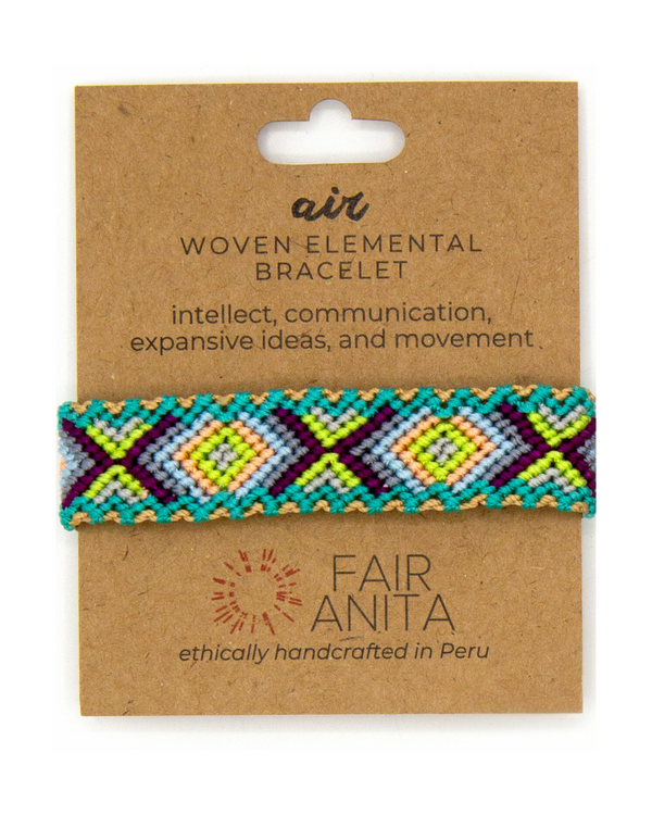 Fair Anita Elemental Woven Bracelet gift idea — sustainable jewellery handmade in Peru