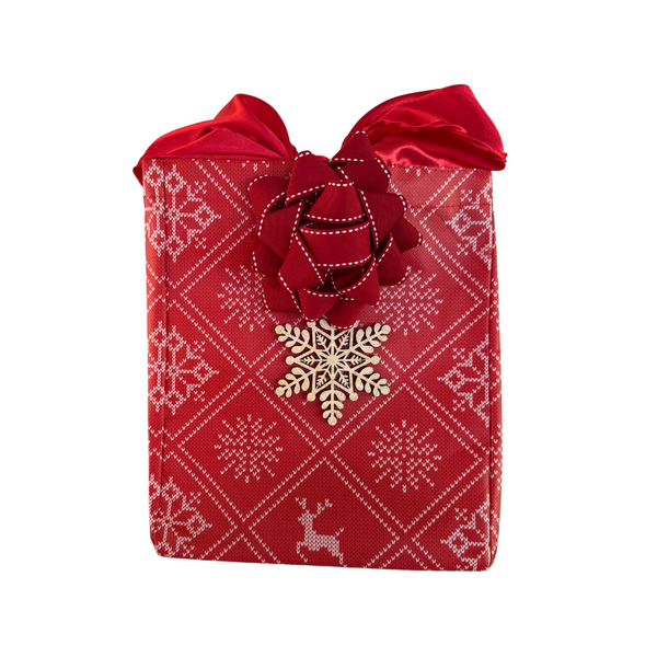 EverBow Red – Reusable Grosgrain Gift Bow by EverWrap