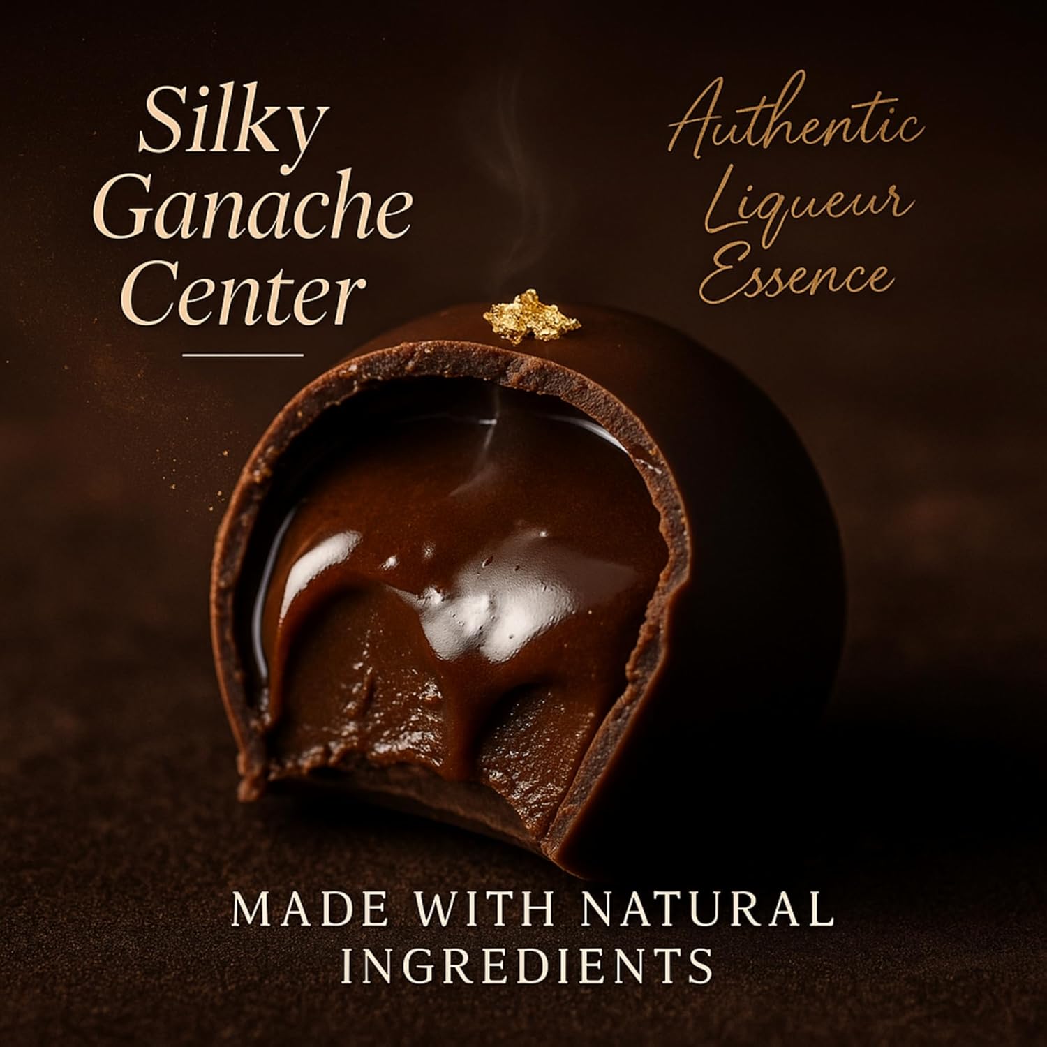 Belgian Dark Chocolate Truffles: Handcrafted Liqueur-Infused Gourmet Gift Box