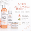 Organic 3-Step Anti-Aging Skincare Set – Hyaluronic Acid, Toner & Moisturizer
