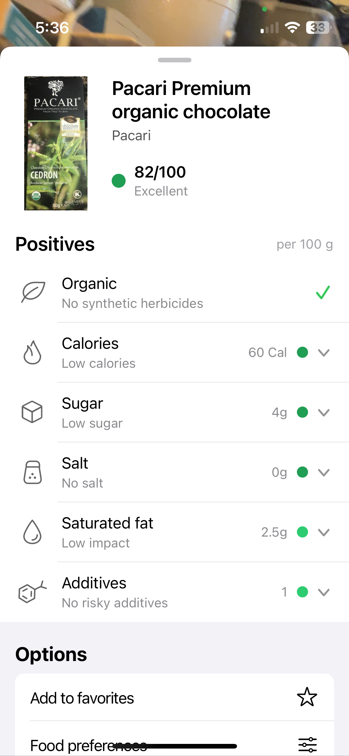 Lemon Verbena Organic Chocolate Bar