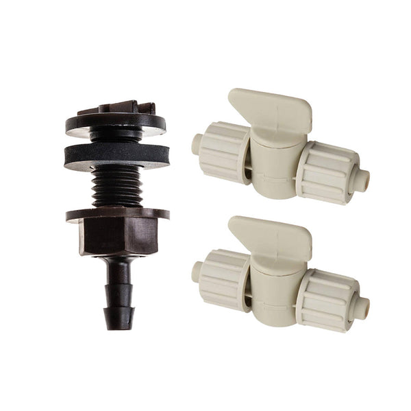 Houseplant Vacation Foundation Kit with bulkhead fitting for customisable automatic plant watering by Sustainable Village