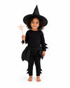 Deadstock crinkle-taffeta half skirt from the Black Witch Halloween Costume