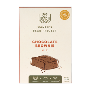 Women's Bean Project Chocolate Brownie Mix box on a white background