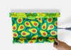 Beeswax Wrap Bulk Roll in Avocado print from Meli Wraps, unrolled to show the full 13.5 x 42 inch sheet
