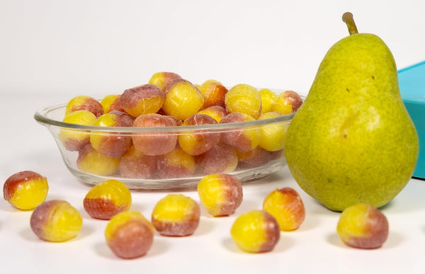 Andy Anand European imported pear drop hard candy bag with sugar-free and non-GMO labelling