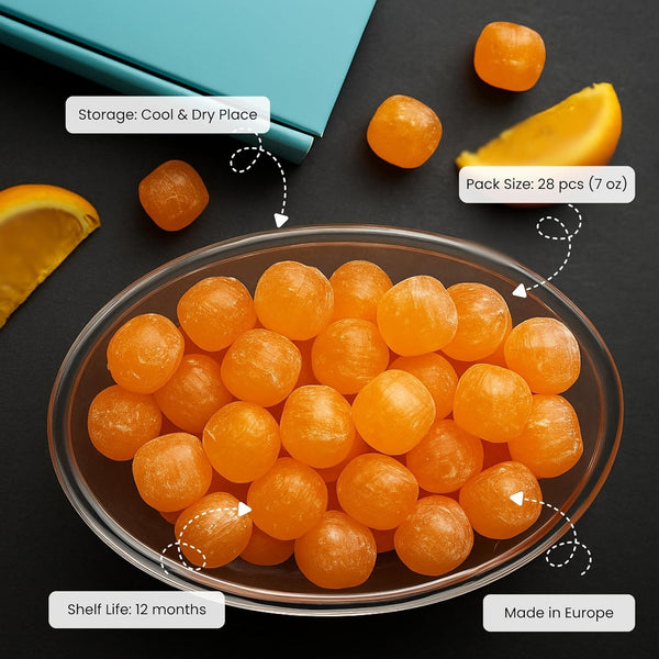 Andy Anand sugar-free hard candy packaging detail showing flavor and sugar-free label