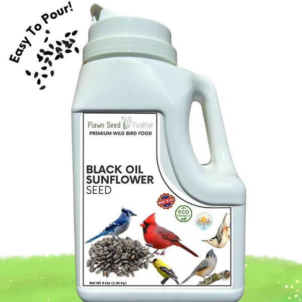 Premium Black Oil Sunflower Wild Bird Seed – High-Oil, Shell-On Bird Food