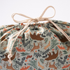 Hannah Pearlman reusable fabric gift bag printed on cotton canvas with water-based ink, front view