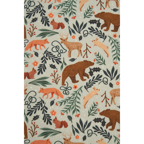 Eco-friendly cotton gift bag by Hannah Pearlman showing artwork detail, sustainable gift wrap alternative