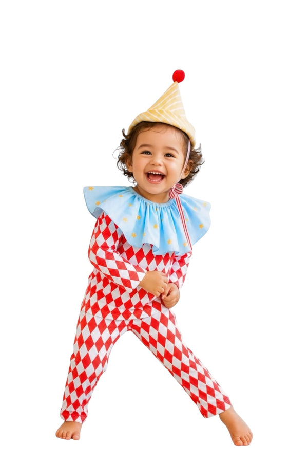 Harlequin Clown Costume & Pajama Set for Baby & Kids – Sustainably Made