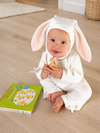 Baby bunny Halloween costume with faux-fur tail, product view 4