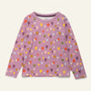 Mon Coeur Mini Hearts Long Sleeve T-Shirt for kids in allover mini heart print, made from organic and recycled cotton
