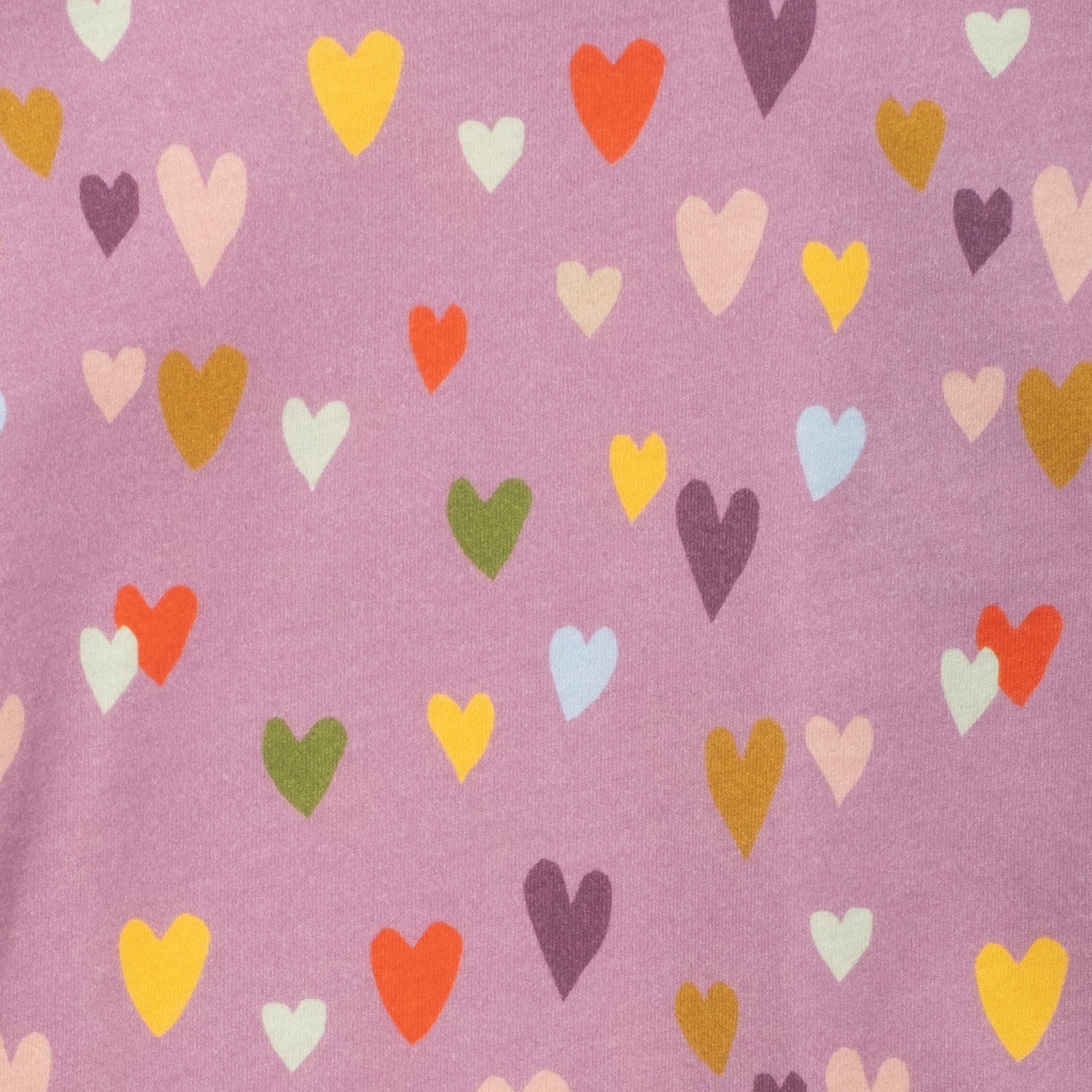 Mon Coeur Mini Hearts Long Sleeve T-Shirt, organic and recycled cotton blend, made in Portugal