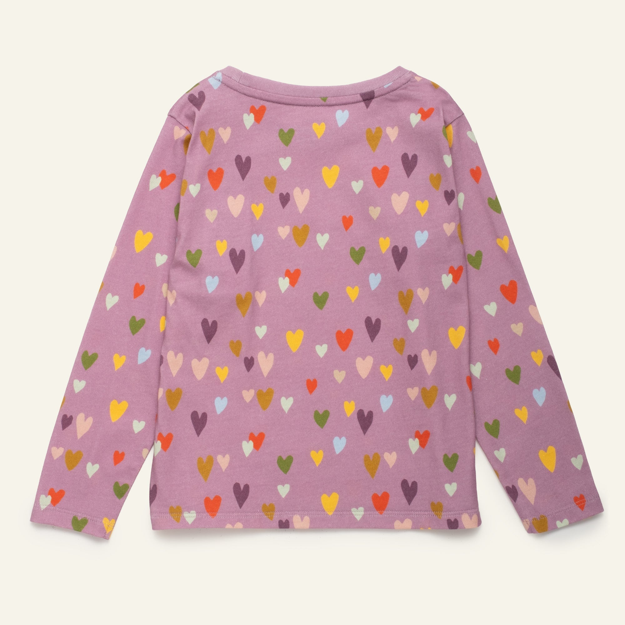 Mon Coeur Mini Hearts Long Sleeve T-Shirt for babies and kids, soft organic cotton heart print top