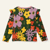 Colorful floral-patterned shirt on a white background