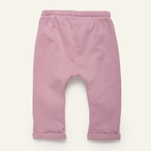 Mon Coeur Heartfelt Baby Jogger styled as part of a toddler outfit, crafted from sustainable organic cotton blend