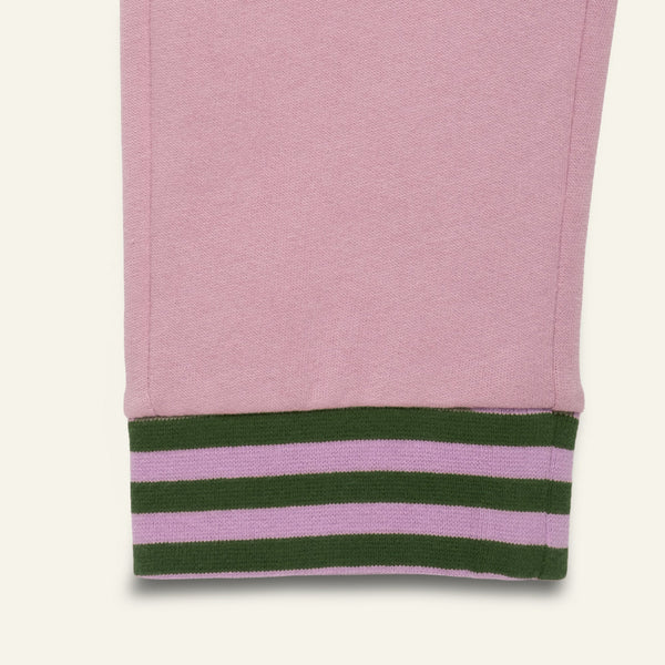 Mon Coeur Purple Jogger kids' pants with elastic waistband and relaxed fit for everyday play
