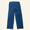 Blue jeans on a white background