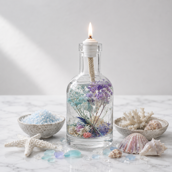 Pisces Oil Candle – Harvest Moon Scent | Refillable & Eco-Friendly