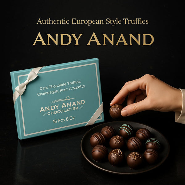 Belgian Dark Chocolate Truffles: Handcrafted Liqueur-Infused Gourmet Gift Box