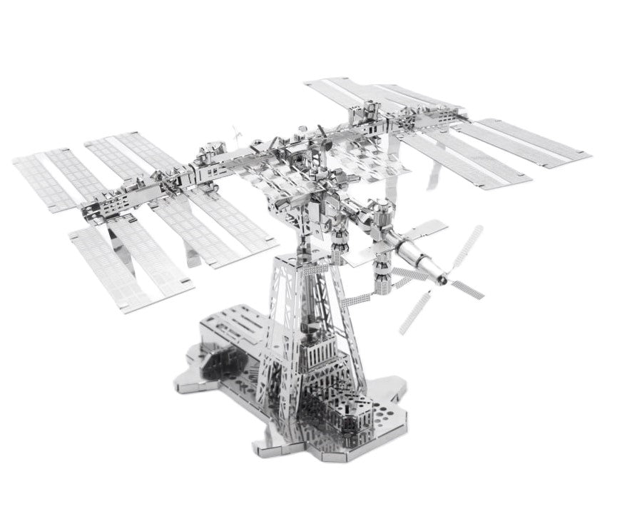 Astronauts Lodge Space Station model kit by Metal Time Workshop on a white background
