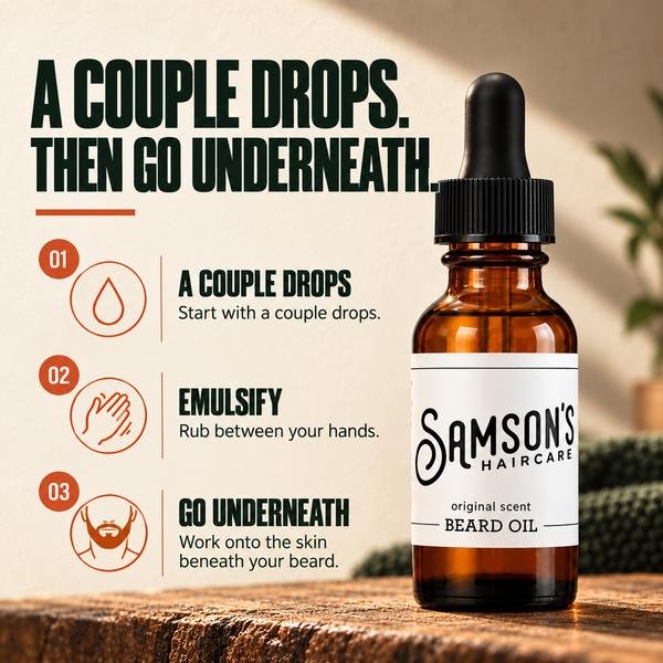 Samson's Beard Oil – Moisturising & Softening with Natural Oils
