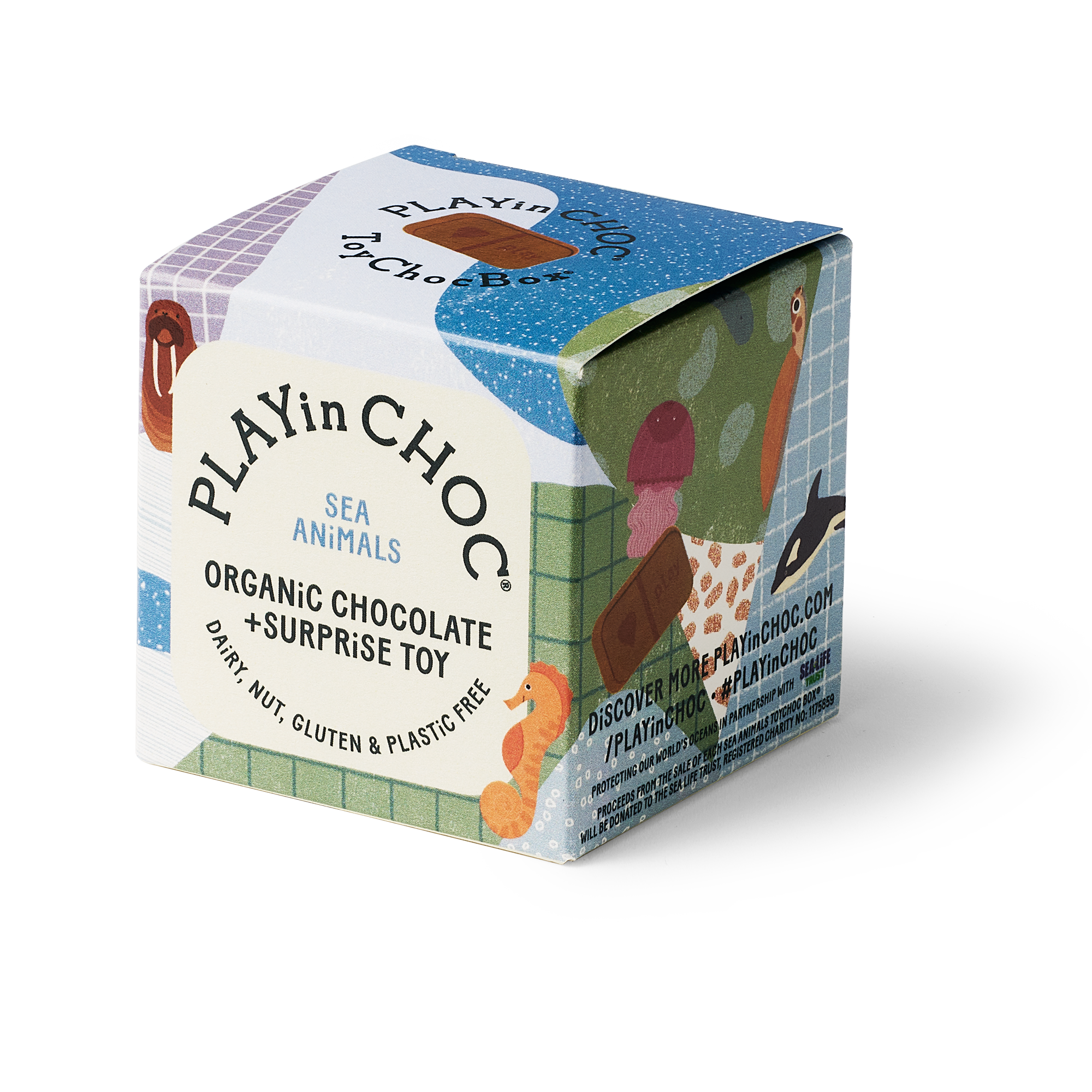 Dive into the ToyChoc Box Sea Animals! Get organic, dairy-free chocolate + a plastic-free 3D puzzle. Allergen-free & supports the SEA LIFE Trust. Collect all 18!