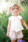 Pink Bunny Bonnet & Tail Set - Soft Cotton Costume for Baby & Kids