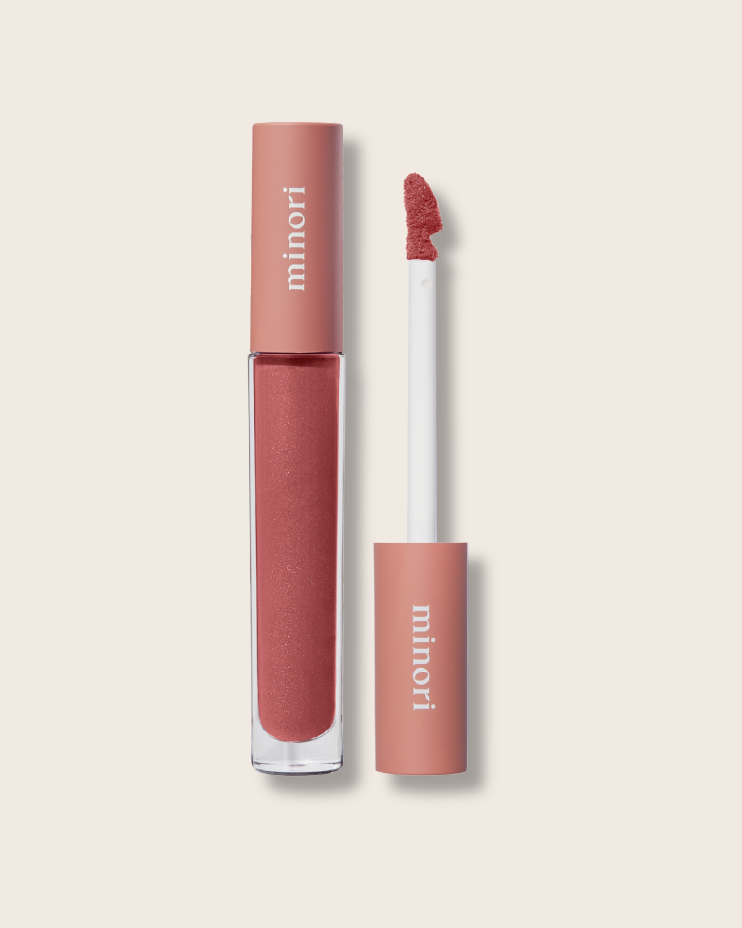 Minori Beauty Lip Gloss – Sheer Tinted Gloss with Vitamin E
