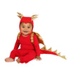 Baby Red Dragon Costume with padded golden dragon wings and soft cotton pajama set