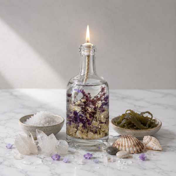 Aquarius Oil Candle – Peppermint & Eucalyptus Refillable Ritual Candle