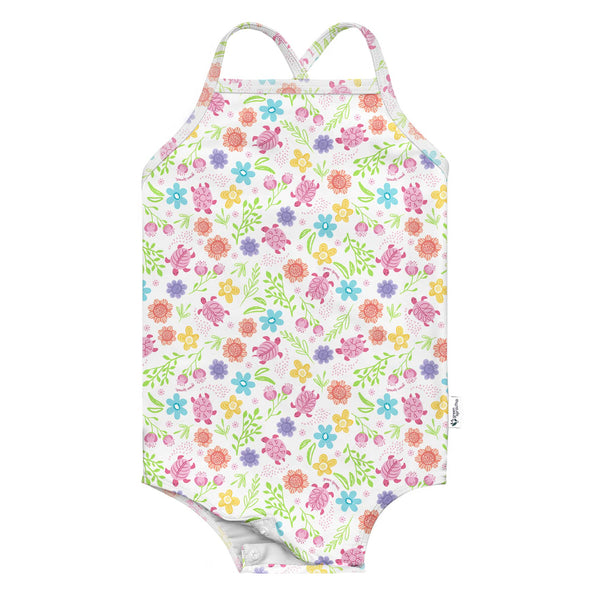 Big fun, eco-friendly style! The Easy-Change Eco Swimsuit for big kids features easy diaper changes, UPF 50+ sun protection & recycled materials. Shop sustainable fun now!