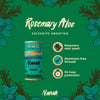 Nanah Rosemary Aloe product on a green background with rosemary leaves. NANAH Rosemary natural deodorant — aluminum-free, 24-hour protection for excessive sweating. Magnesium, zinc ricinoleate & rosemary oil. Plastic-free. Shop now.