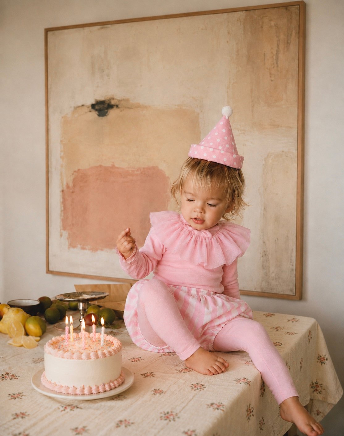 Pink Bloomer - Handmade Linen Bloomer for Kids