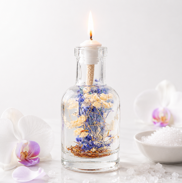 Cancer Zodiac Oil Candle – Sea Salt & Orchid Refillable Ritual Candle