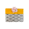 EverBow pink bow displayed on wrapped sustainable gift bag