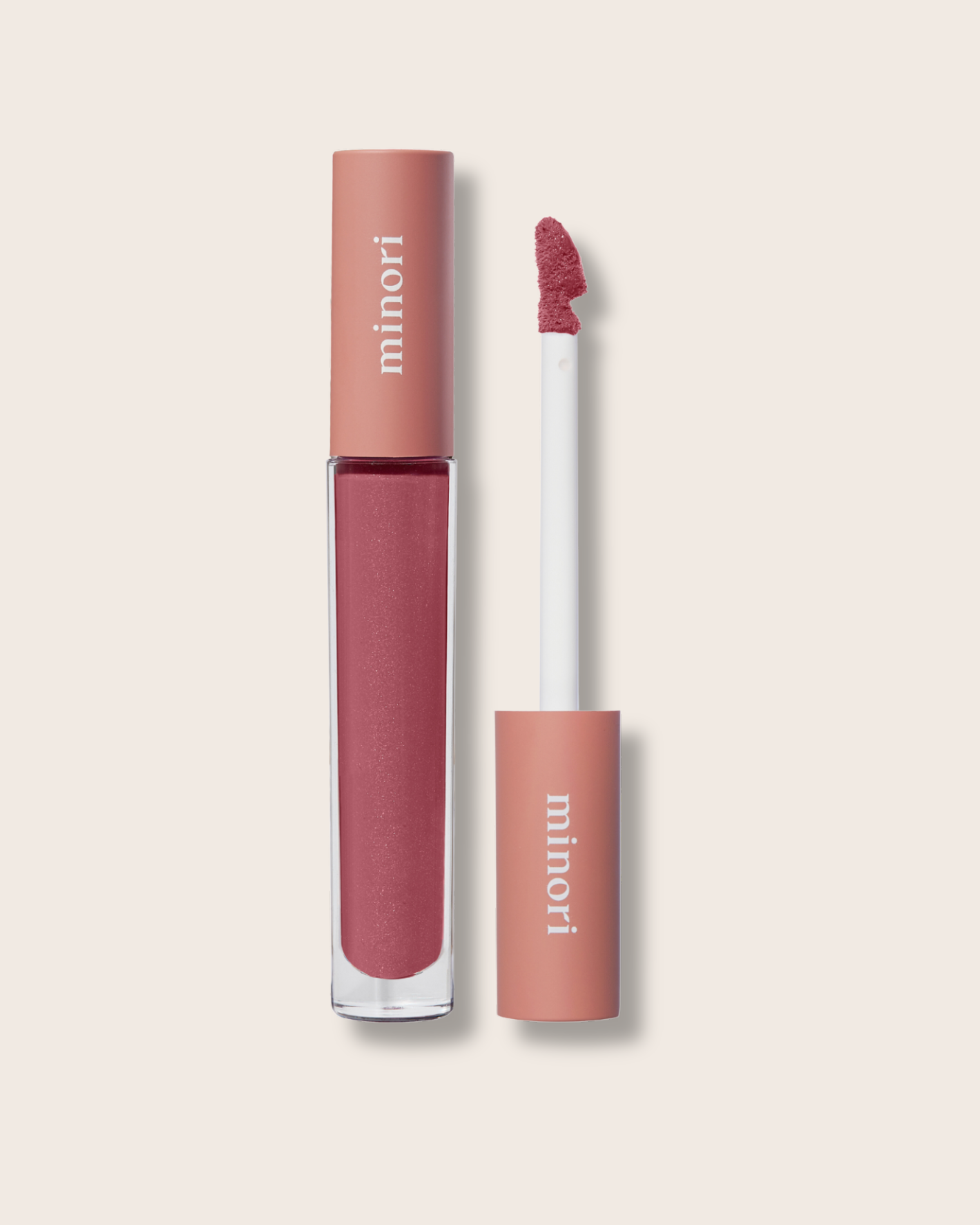 Minori Beauty Lip Gloss – Sheer Tinted Gloss with Vitamin E